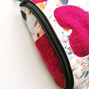 Borsetă clasică LIBELULA - cu inimă din lână fiartă - genți și portofele - borsete - Artynos.ro