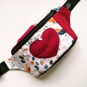 Borseta clasica LIBELULA - cu inima din lana fiarta, Genti si portofele, Borsete, Cusatura, ARTYNOS