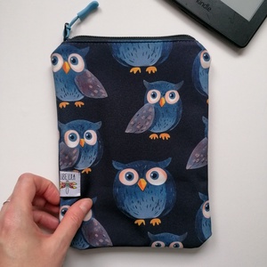 Husa kindle LIBELULA - bufnite ochioase, Genti si portofele, Huse tablete si Ebook, Cusatura, ARTYNOS