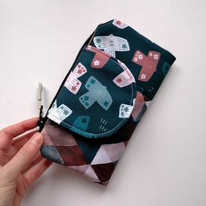 Portofel mare LIBELULA - porumbei, Genti si portofele, Portofele, huse, suporturi, Portofele, Portofele dama, Cusatura, ARTYNOS