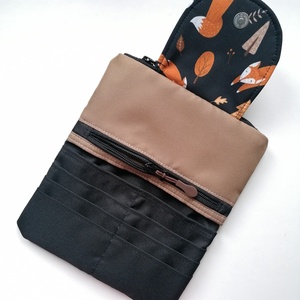 Portofel mare LIBELULA - frunze și vulpi - genți și portofele - portofele, huse, suporturi - portofele - portofele damă - Artynos.ro