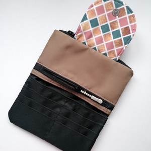 Portofel mare LIBELULA - crenguțe bordeaux - genți și portofele - portofele, huse, suporturi - portofele - portofele damă - Artynos.ro