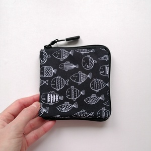 Portofel patrat LIBELULA - pesti, Genti si portofele, Portofele, huse, suporturi, Portofele, Portofele dama, Cusatura, ARTYNOS