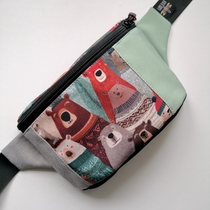 Borseta clasica LIBELULA - combo ursi  - Artynos.ro