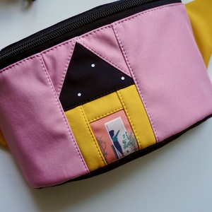 Borseta clasica LIBELULA - casuta galbena - Artynos.ro