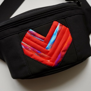 Borsetă clasică LIBELULA - inimă fpp - negru - genți și portofele - borsete - Artynos.ro