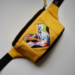 Borseta clasica LIBELULA - inima fpp - galben - Artynos.ro