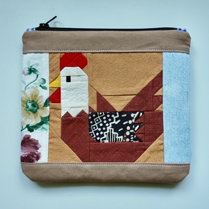 Portfard LIBELULA - gaina pe oua - fpp, Genti si portofele, Genti cosmetice, Cusatura, ARTYNOS