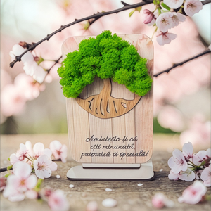 Ornament din licheni stabilizati pentru Ea, Casa & Stil de viata, Decoratiuni de casa, Decoratiuni de pereti, Decoratiuni cu licheni, Altele, Ornament handmade cu licheni stabilizati. Poate fi oferit cadou sau asezat pe mobilier, folosit ca ..., ARTYNOS