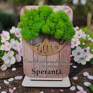 Ornament din licheni stabilizați pentru Ea - casă & stil de viață - decorațiuni de casă - decorațiuni de pereți - decorațiuni cu licheni - Artynos.ro