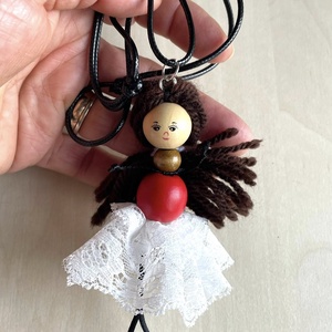 Balerina handmade...colier sau breloc, Jucarii si echipamente pentru copii, Plusuri, Papusa crosetata, papusa de plus, , ARTYNOS