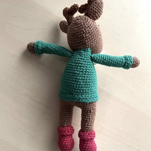 Amigurumirenul Rudolf crosetat - jucării și echipamente pentru copii - plușuri - iepure de pluș - Artynos.ro