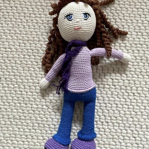 Amigurumi...fata cu basca roz, jucarie crosetata, Jucarii si echipamente pentru copii, Plusuri, Papusa crosetata, papusa de plus, , ARTYNOS
