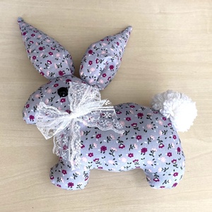 Iepuras gri cu floricele - Artynos.ro