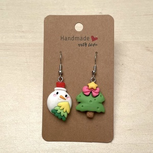 Cercei din rasina cu specific de Craciun, glob, brad - Artynos.ro