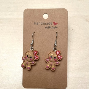 Cercei din rasina cu specific de Craciun, turta dulce - Artynos.ro