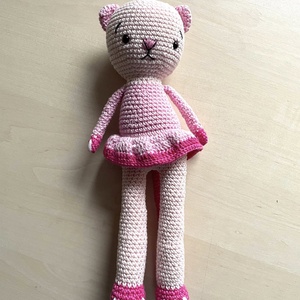 Amigurumi...pisicuta roz, jucarie crosetata, Jucarii si echipamente pentru copii, Plusuri, Papusa crosetata, papusa de plus, , ARTYNOS
