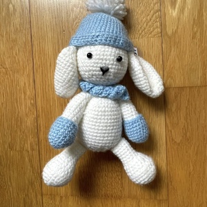 Amigurumi...catel cu caciulita, jucarie crosetata, Jucarii si echipamente pentru copii, Plusuri, Caine de plus, , ARTYNOS