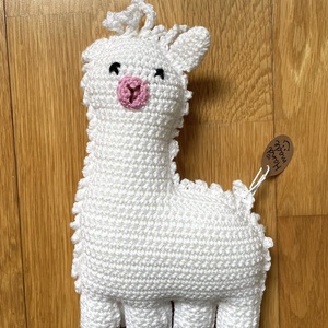 Amigurumi...lama, miel, caprita alba, jucarie crosetata, Jucarii si echipamente pentru copii, Plusuri, Lama si alpaca de plus , , ARTYNOS