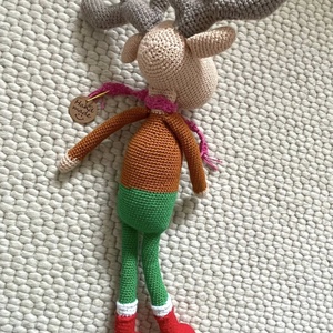 Amigurumirenul Rudolf, jucarie crosetata - jucării și echipamente pentru copii - plușuri - figurine de pluș - Artynos.ro
