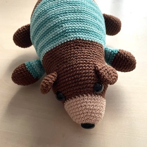 Amigurumi...ursul Ben, jucarie crosetata - jucării și echipamente pentru copii - plușuri - figurine de pluș - Artynos.ro