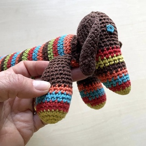 Amigurumi...catel albastru, jucarie crosetata, Jucarii si echipamente pentru copii, Plusuri, Caine de plus, , ARTYNOS