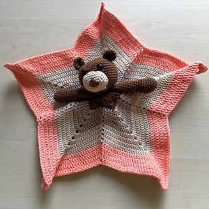 Amigurumi...ursulet cu paturica, jucarie crosetata, Jucarii si echipamente pentru copii, Plusuri, Ursulet de plus, , ARTYNOS