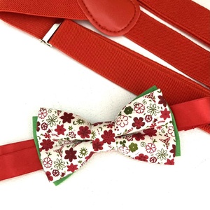 Set copil, papion si bretele rosii, de Craciun, Imbracaminte si moda, Haine barbati, Cravata, papion, , ARTYNOS