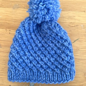 Caciula tricotata manual, albastra , Imbracaminte si moda, Esarfe, palarii, fularuri, Caciula, , ARTYNOS