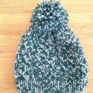 Caciula tricotata manual, verde pestrit, Imbracaminte si moda, Esarfe, palarii, fularuri, Caciula, , ARTYNOS