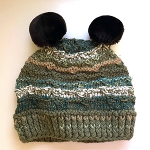 Caciula tricotata, cu ciucuri, Imbracaminte si moda, Esarfe, palarii, fularuri, Caciula, , ARTYNOS