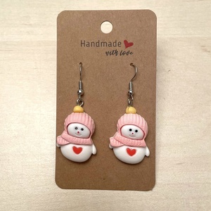 Cercei de Craciun, cu oameni de zapada, Bijuterii, Cercei, Cercei cu figurine, , ARTYNOS