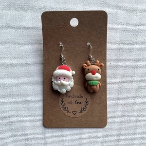 Cercei din rasina, cu tematica de iarna, Bijuterii, Cercei, Cercei din lemn, , ARTYNOS