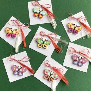 Martisor fluture, brosa din lemn - Artynos.ro