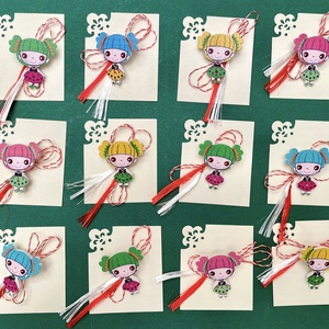 Martisor fetita, brosa din lemn, Bijuterii, Martisor, , ARTYNOS
