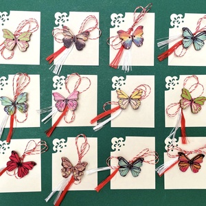 Martisor fluture, brosa din lemn, Bijuterii, Martisor, , ARTYNOS