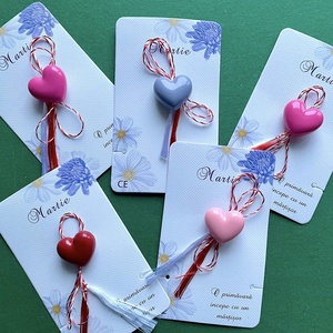 Martisor inimioara, brosa din rasina, Bijuterii, Martisor, , ARTYNOS
