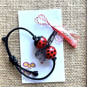 Bratara reglabila buburuza, Bijuterii, Bratari, Bratari din margele, , ARTYNOS