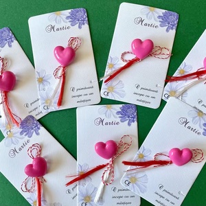 Martisor inimioara, brosa din rasina, Bijuterii, Martisor, , ARTYNOS