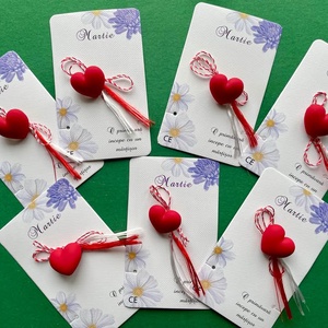 Martisor inimioara, brosa din rasina, Bijuterii, Martisor, , ARTYNOS