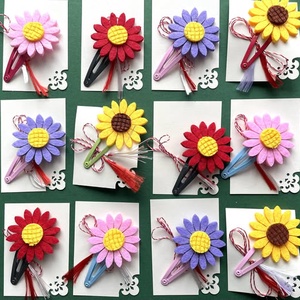 Clame flori colorate fetru - Artynos.ro