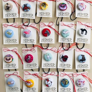 Martisor elastic de par textil, cu animale, Bijuterii, Martisor, , ARTYNOS