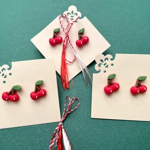 Cercei cu cirese, Bijuterii, Cercei, Cercei cu figurine, , ARTYNOS