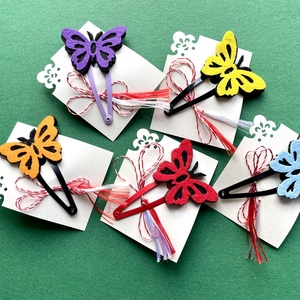 Martisor clama fluture din fetru, Bijuterii, Martisor, , Pentru fetite de gradinita
Marime 4 cm, ARTYNOS
