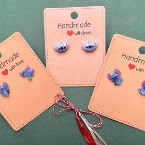 Martisor cercei stitch, Bijuterii, Martisor, , ARTYNOS