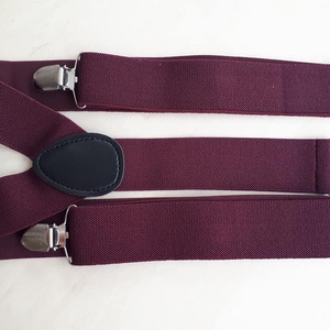 Bretele pentru copii, visiniu, bordeaux, Imbracaminte si moda, Haine barbati, Cravata, papion, , ARTYNOS