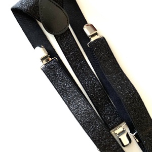 Bretele pentru copii, negru-argintiu, Imbracaminte si moda, Haine barbati, Cravata, papion, , ARTYNOS