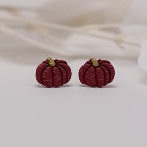 Cercei Dovleac Burgundy II, Bijuterii, Cercei, Clipsuri, Confectionarea bijuteriilor, ARTYNOS