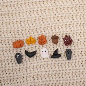 Cercei toamna halloween - mix and match - bijuterii - cercei - clipsuri - Artynos.ro