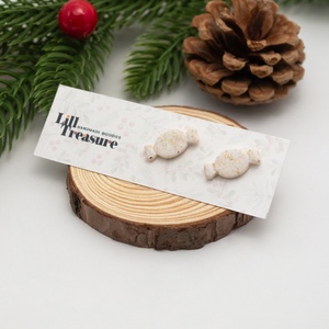 Cercei de Craciun bomboane de pom - bijuterii - cercei - cercei cu figurine - Artynos.ro